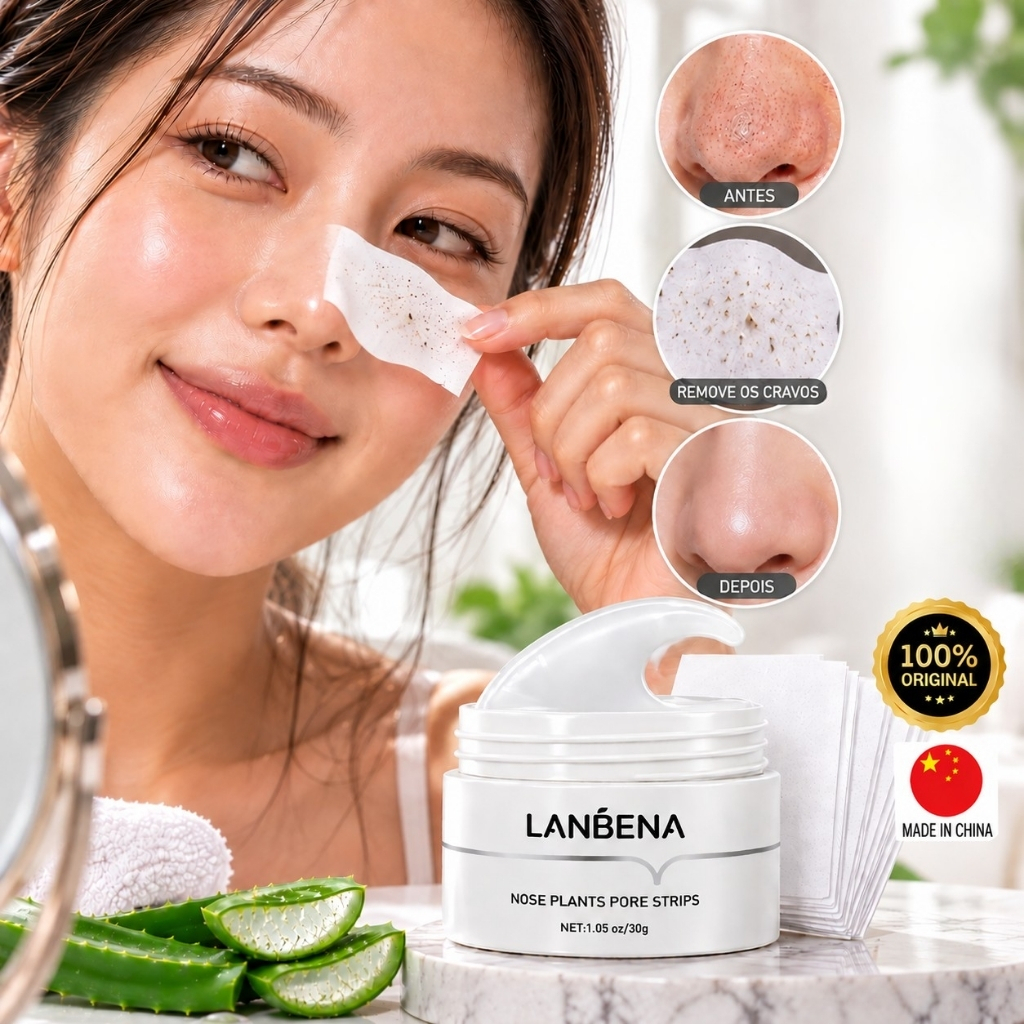 Lanbena Removedor De Cravos Mascara Facial Nariz Tira Poros Limpeza Profunda 30g Original