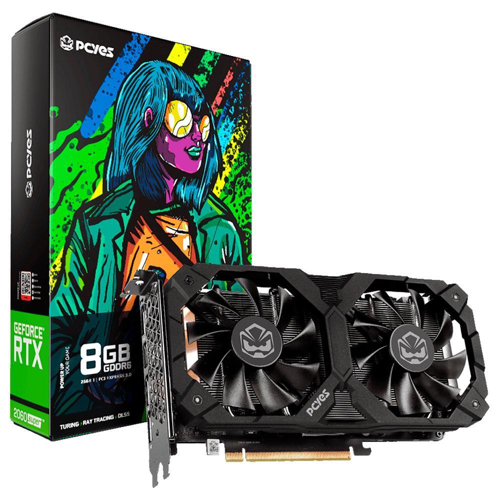 Placa De Video Pcyes Geforce Rtx 2060 Super 8gb Gddr6 256bits Pvr20608tigr6df4