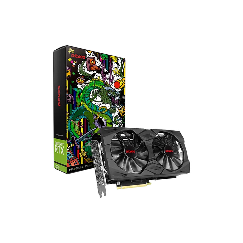 Placa de Video RTX 3070 Gaming Pro 8GB GDDR6 256 Bits - Graffiti Series - PRTX3070GP8DR6256 - PCYES