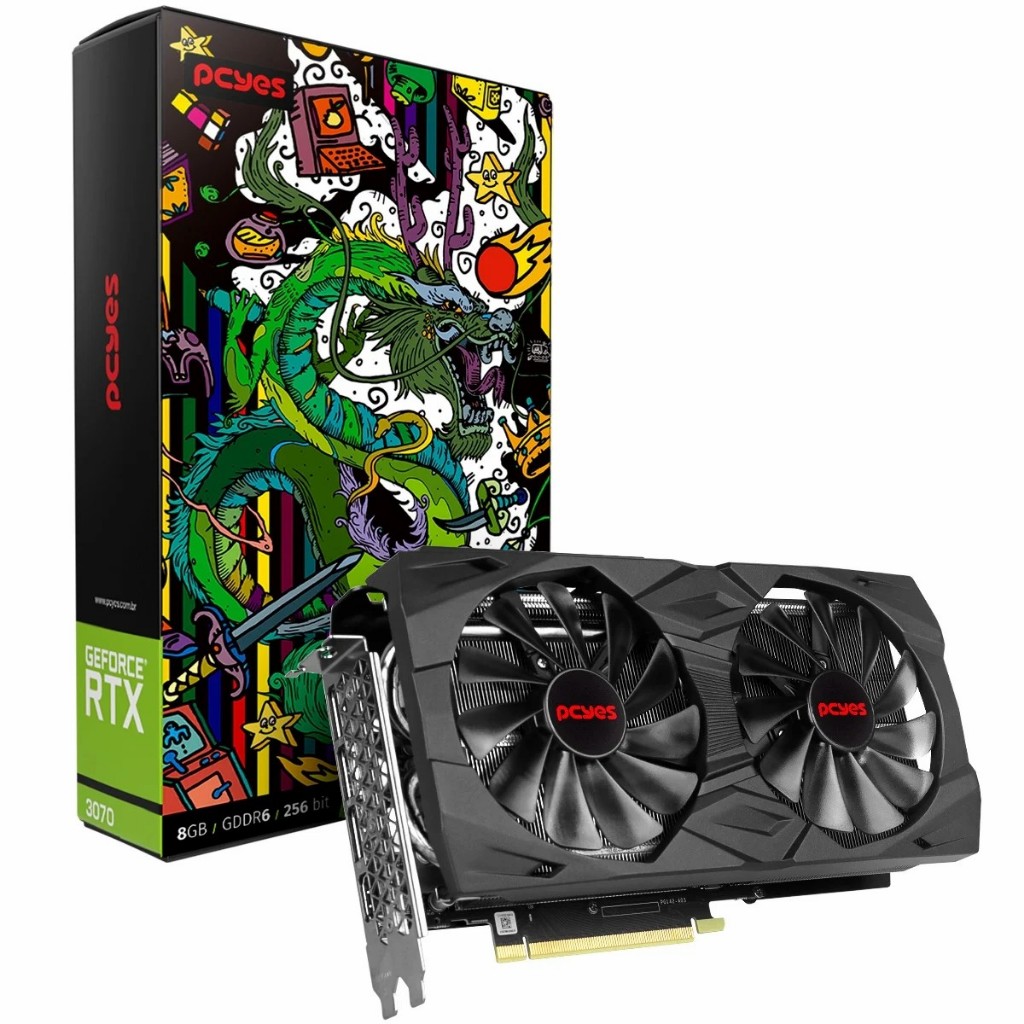 Placa de vídeo RTX 3070 G/Pro 8GB GDDR6 256 Bits-Graffiti
