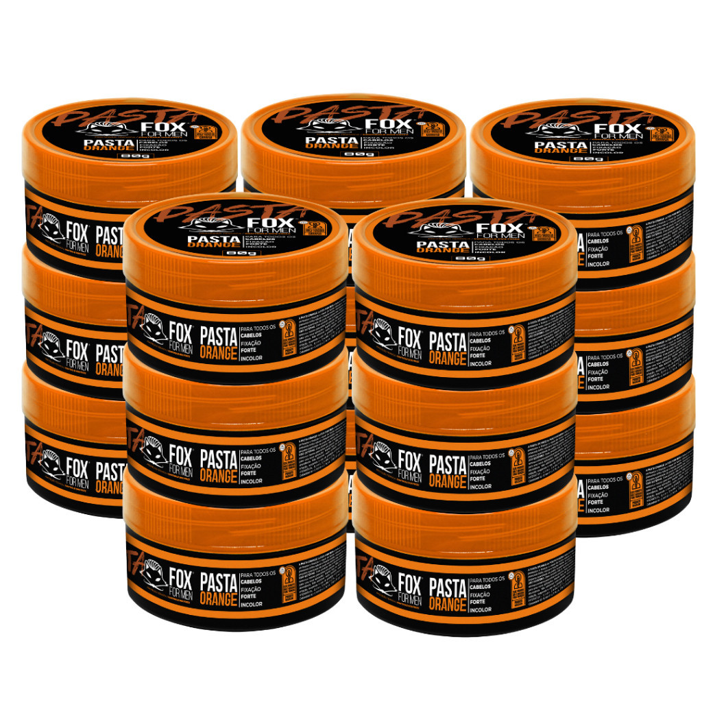 Pasta Modeladora Orange  Hair 80g - Fox For Men -15 Unidades