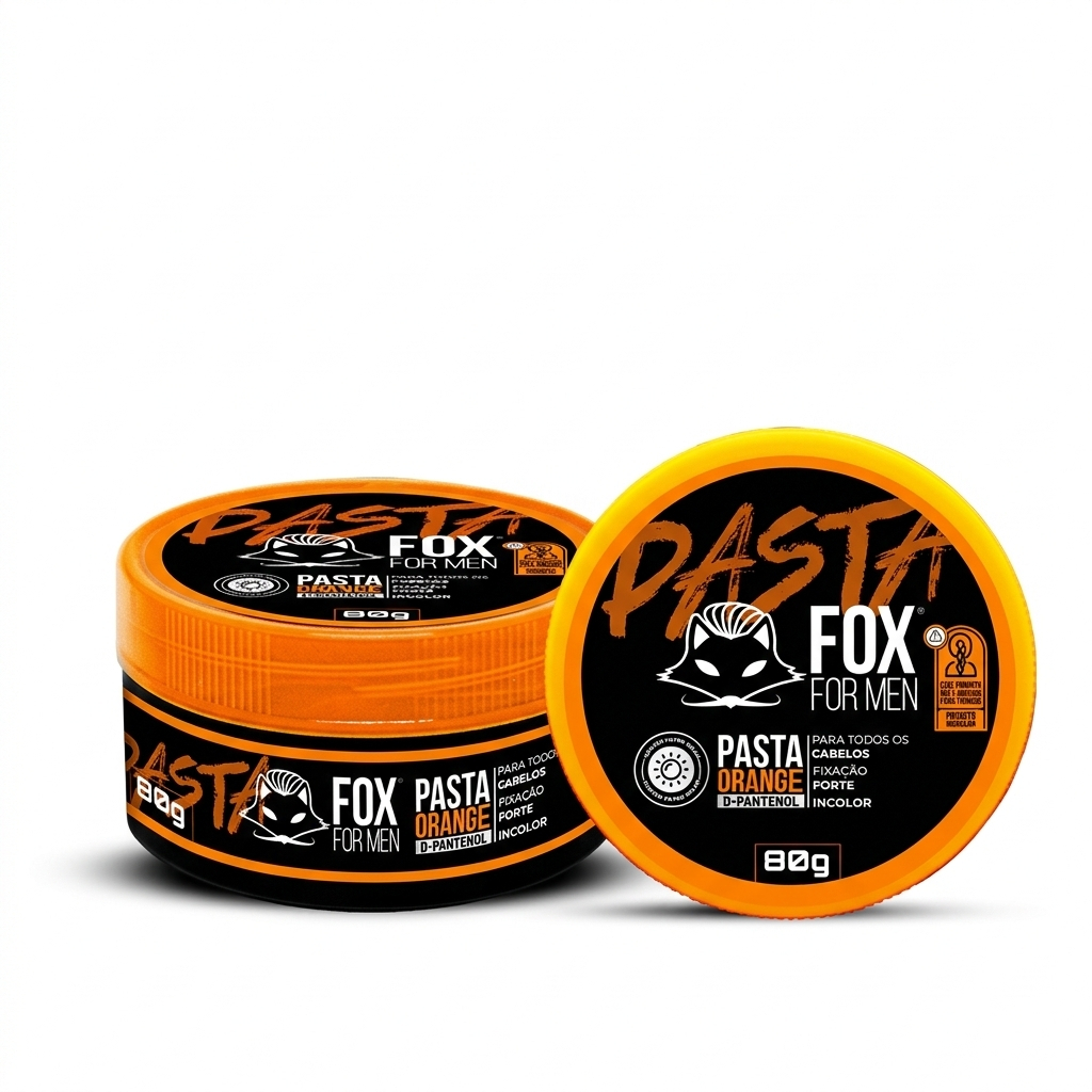 Pasta Modeladora Capilar Orange Fox For Men 80g Modelador de Cabelo para Penteados e Finalização