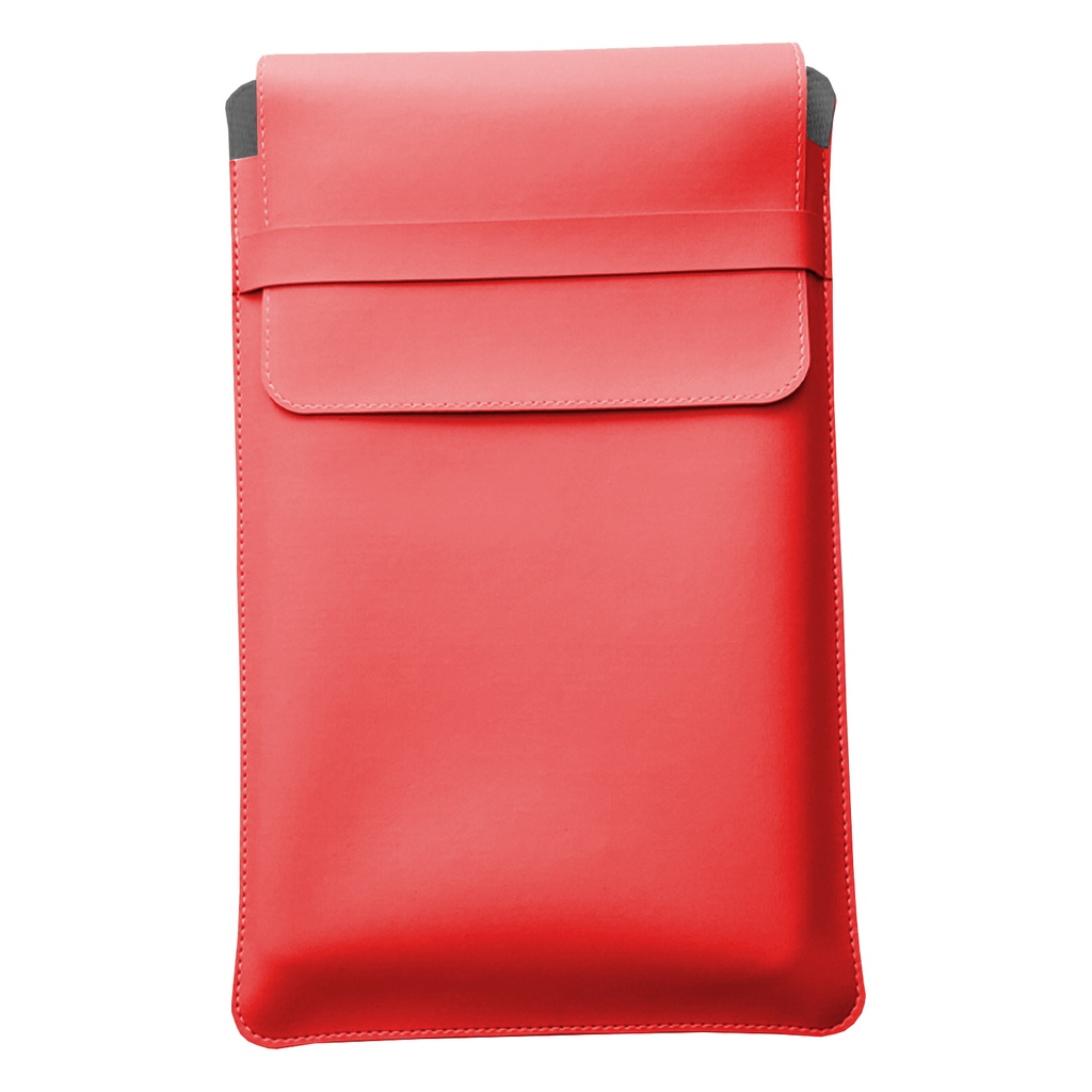 Luvas Pasta Capa Case Para Notebook Couro Vermelho