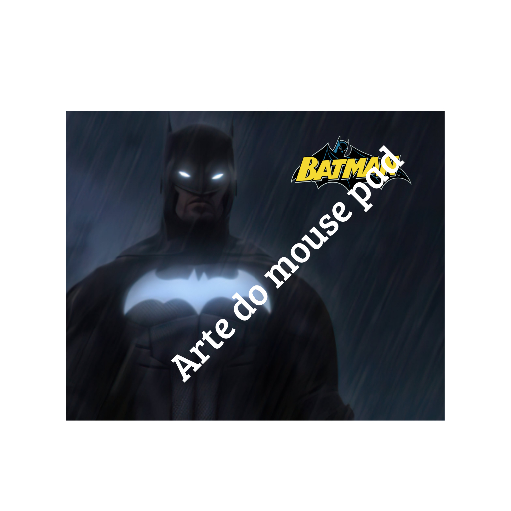 Mouse Pad Batman Personalizado Nome DC Comics Cavaleiro das Trevas Gamer Geek Presente Herói