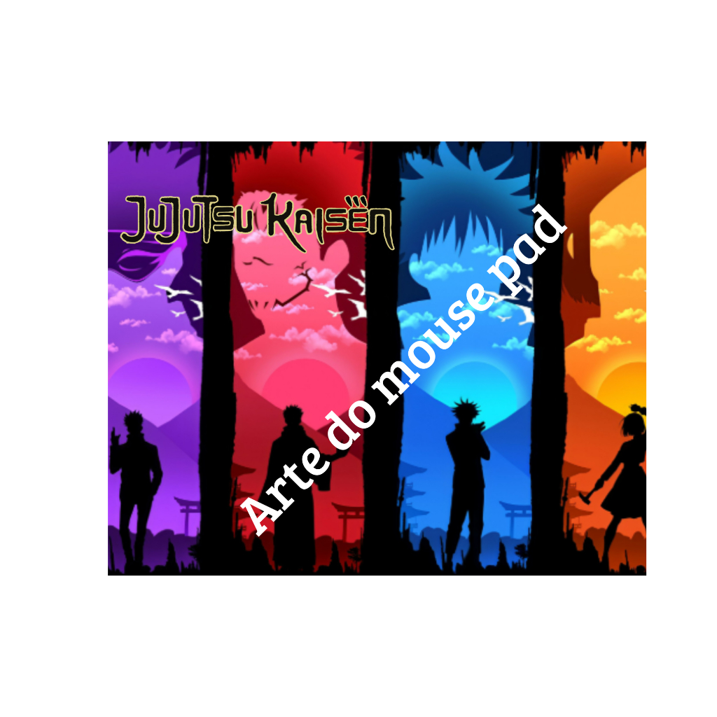 Mouse Pad Jujutsu Kaisen Personalizado Nome Gojo Yuji Itadori Anime Otaku Gamer Presente PC