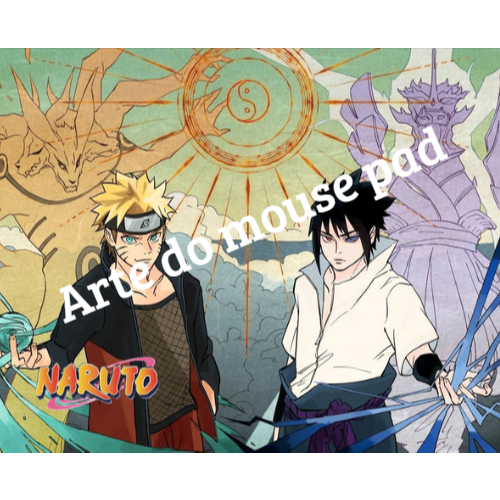 Mouse Pad Naruto Personalizado Nome Sasuke Itachi Kakashi Anime Otaku Gamer Presente Herói