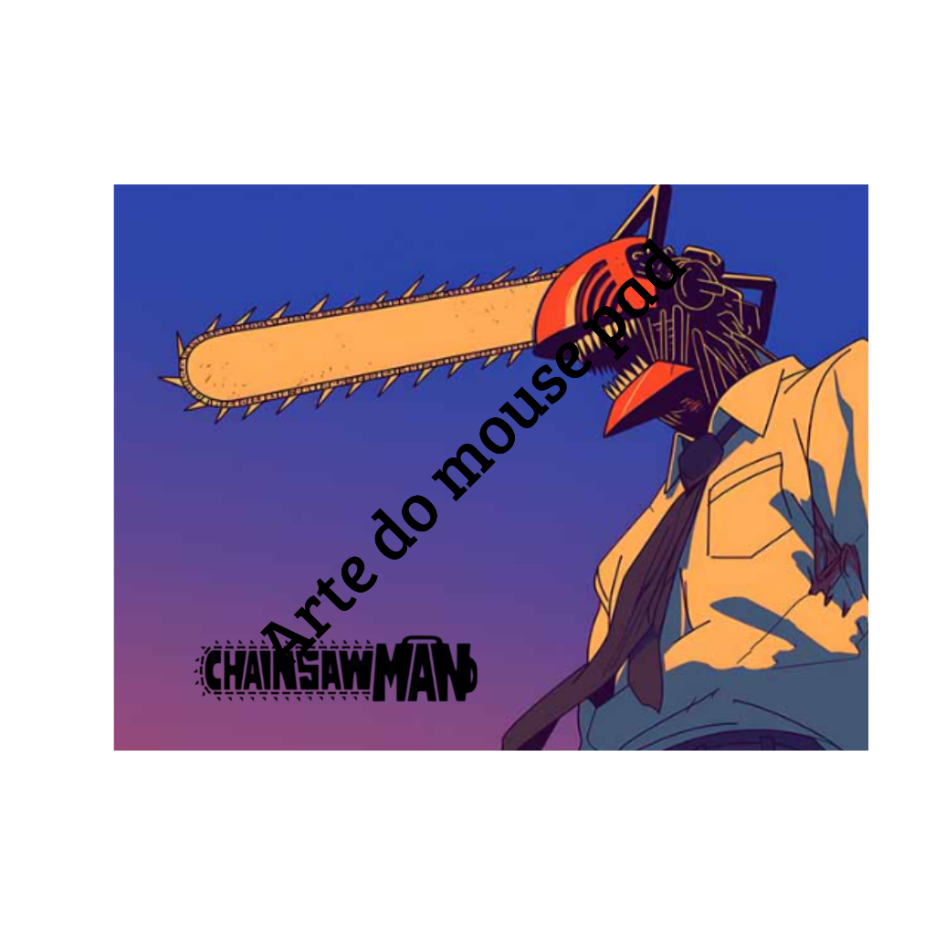 Mouse Pad Chainsaw Man Personalizado Nome Denji Power Makima Anime Otaku Gamer Presente PC