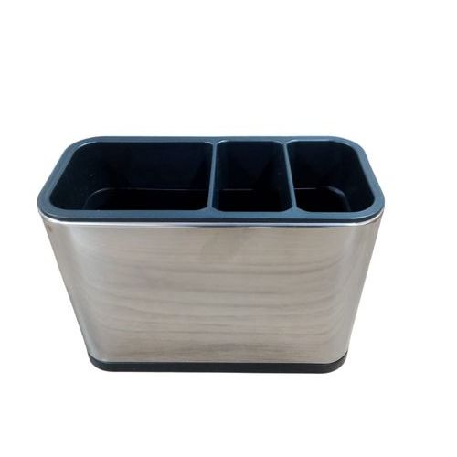 Porta Talheres Inox Organizador Cozinha Resistente Compacto Design Moderno