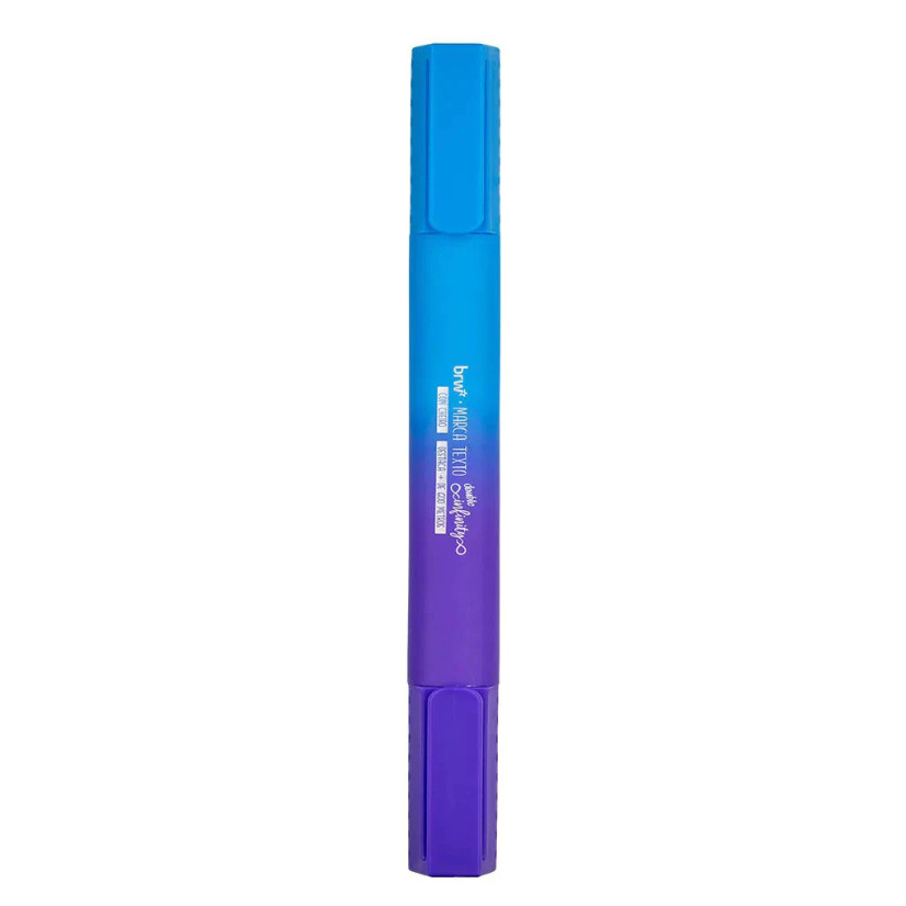 Marca Texto Gigante Com Cheiro Ponta Dupla Infinity BRW Azul (Menta) e Roxo (Mirtilo)