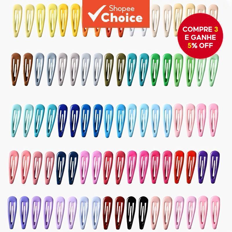 Doce Cor Waterdrop Snap Grampos De Cabelo Oco Lado Franja BB Pinos Para Mulheres Meninas Testa Estilo Acessórios 20 Pçs