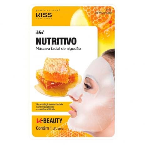 Kiss Professional Mascara Facial de Algodão Nutritivo Mel   1un