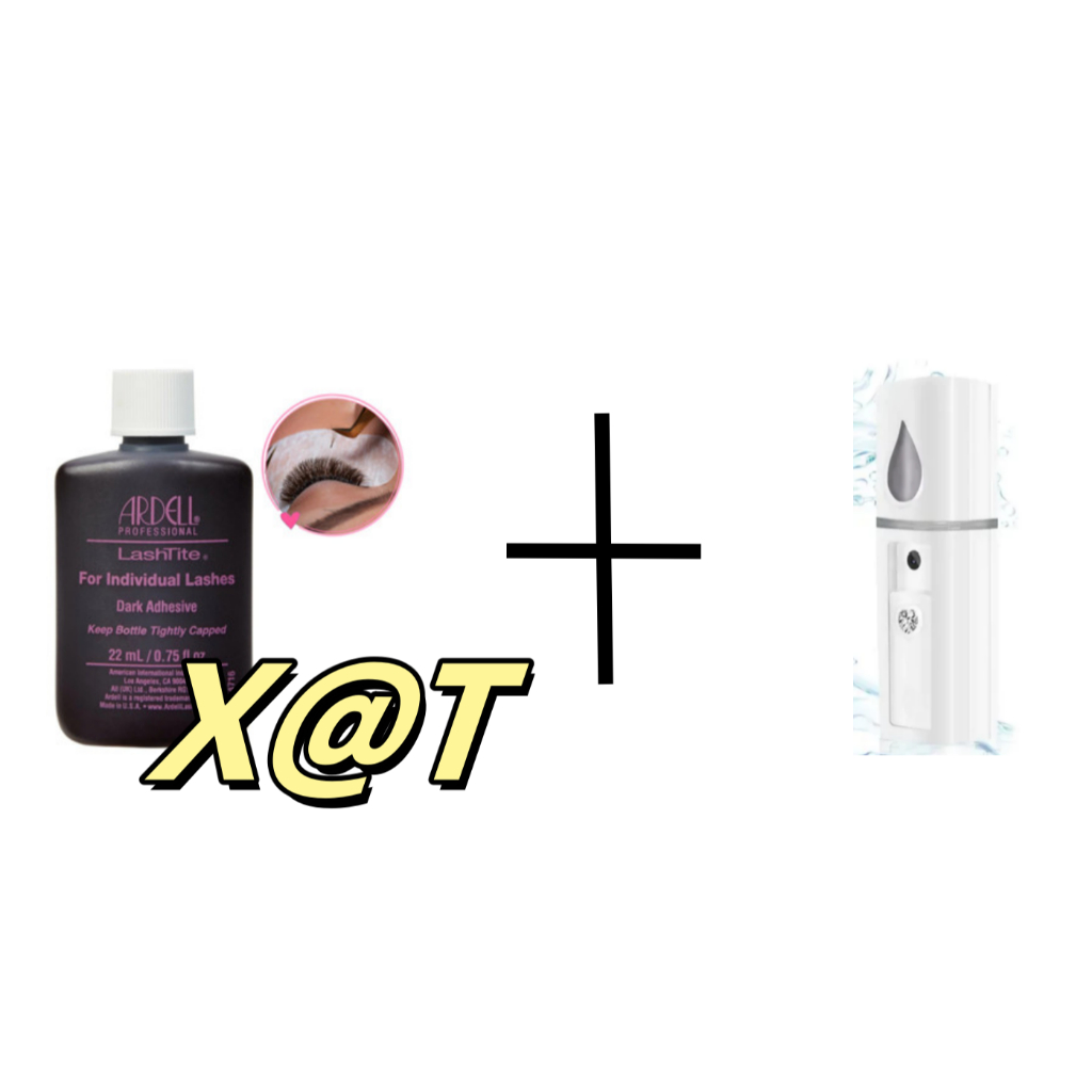 Conjunto Nano Mister Vaporizador + Cola Ardell 22ml Lashtite Professional Para Cílios