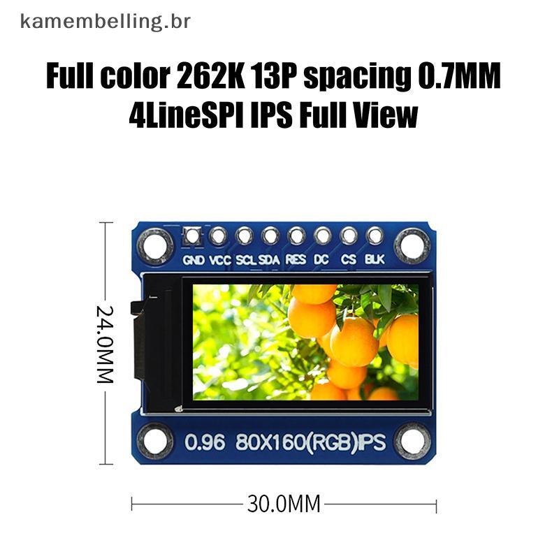 KABR 0.96 Polegada IPS Display Módulo OLED Para 80 * 160 65K Colorido RGB TFT LCD Placa ST7735 ST7735 DIY .