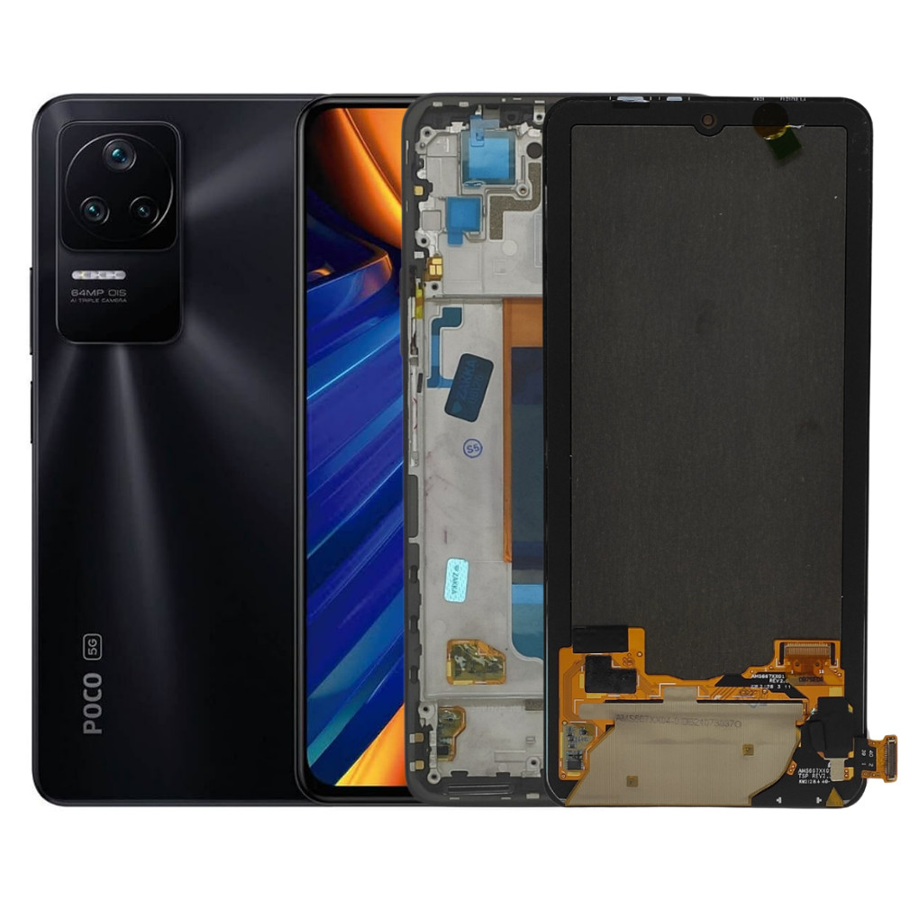 Display Poco F4 5G Frontal Com e Sem Aro Amoled Original/ Oled Primeira Linha/ Frontal LCD IPS