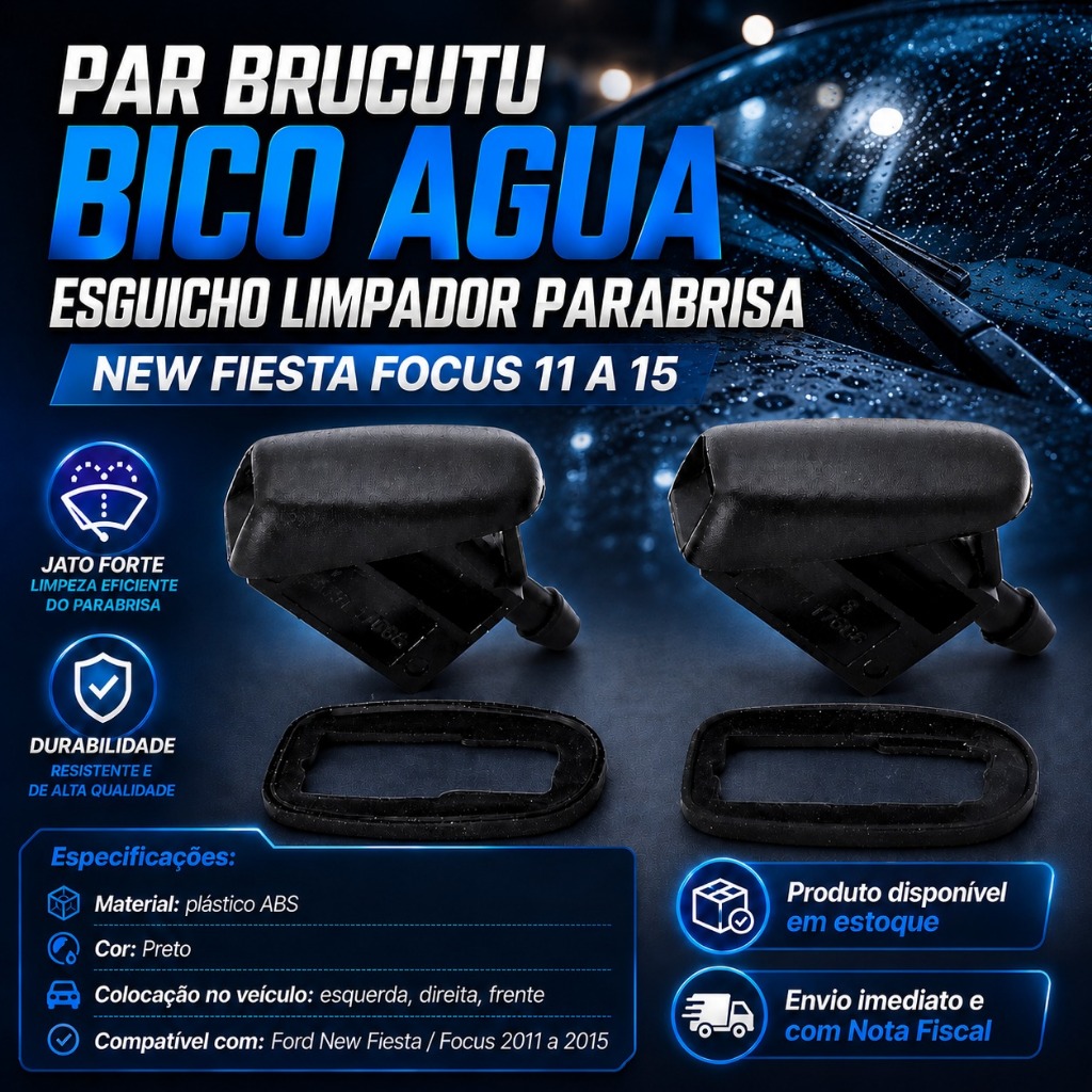 PAR BRUCUTU BICO ESGUICHO AGUA PARABRISA FORD FOCUS 01 A 13