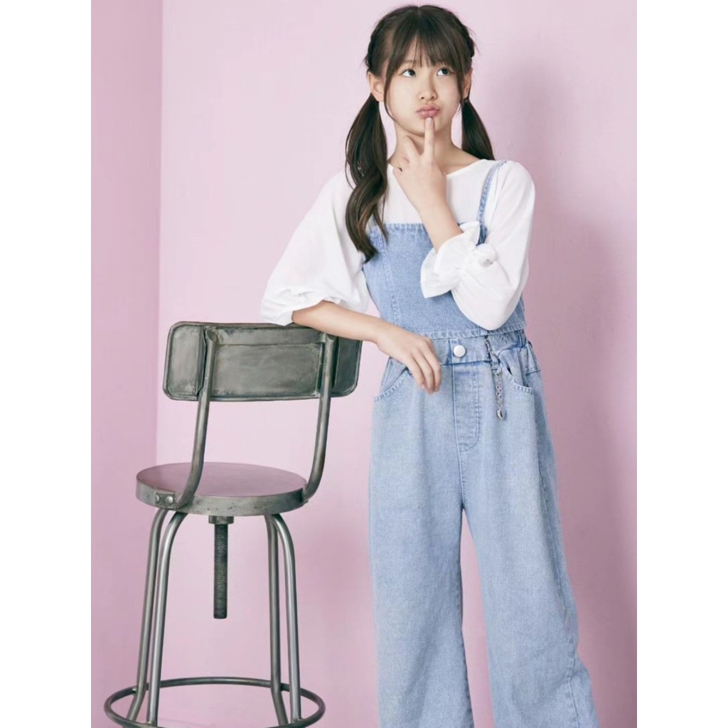 Japonês único roupas infantis marca primavera outono verão novo estilo Casual All-Match em torno do pescoço volta um bot