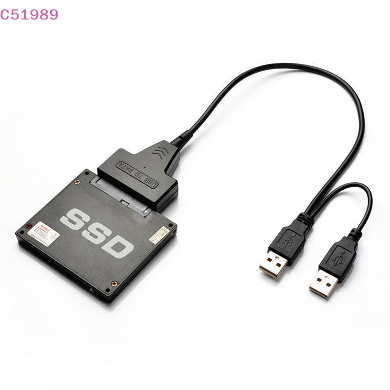 [kaan] Cabo SATA Para Laptop SSD 2.5 Polegadas Desktop HDD Adaptador USB 2.0 De Disco Rígido Externo Com Porta De Alimen