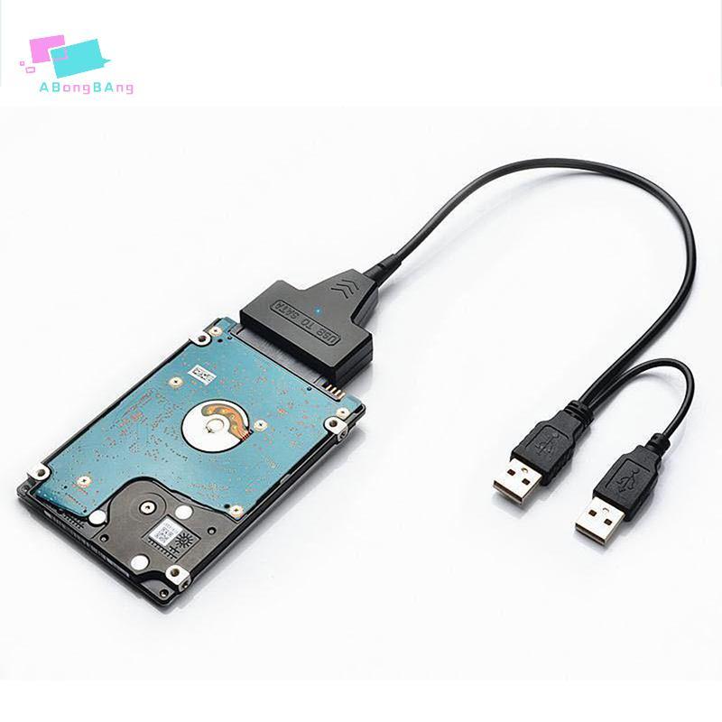 Cabo SATA Abongbanghn Para Laptop SSD 2.5 Polegadas Desktop HDD Adaptador USB 2.0 De Disco Rígido Externo Com Porta De A