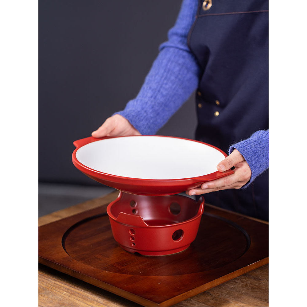 Forno Jingdezhen se torna vermelho comercial retrô pode abrir chama, resistente a altas temperaturas, queimaduras secas,