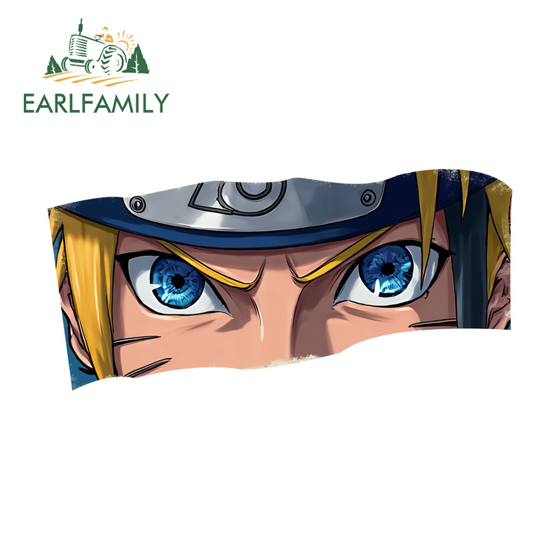 EARLFAMILY Naruto Eyes Slap Adesivos De Carro Personalidade Oclusão Scratch Motor Frasco De Armazenamento De Computador