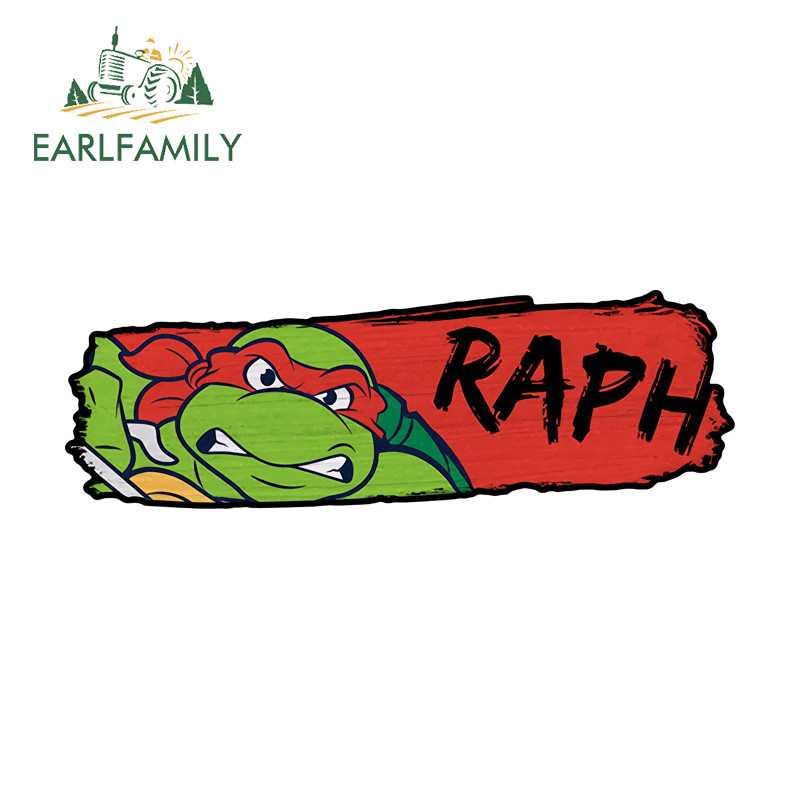 EARLFAMILY Teenage Mutant Ninja Turtles Slap Adesivos De Carro Interessantes Decalques De Vinil À Prova D'água Adequados