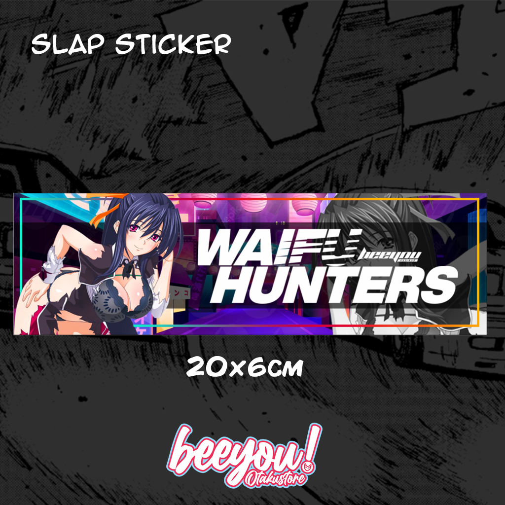 Adesivo Decorativo para Carro - Slap Sticker Waifu Itasha JDM Personagens De Anime