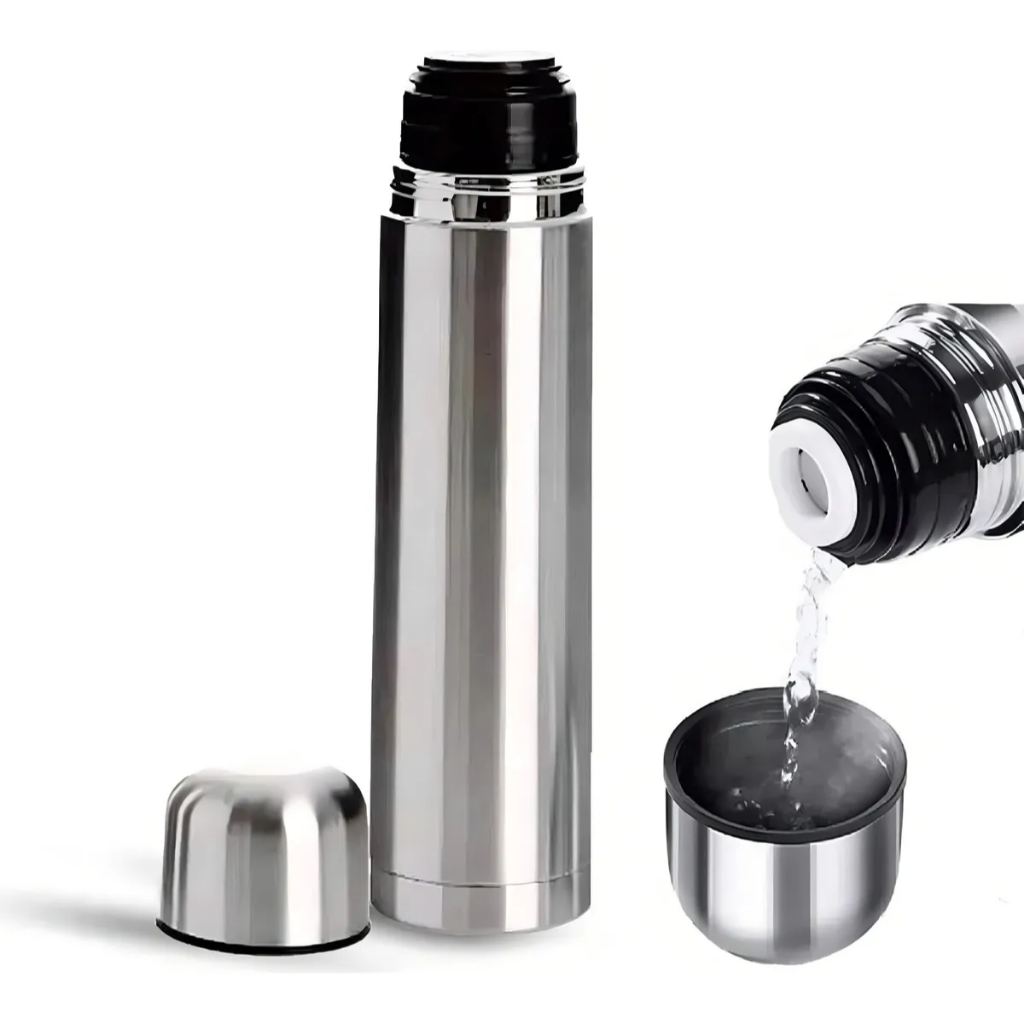 Garrafa Térmica Inox Parede Dupla Bebida Quente e Fria Água Terere 750ml
