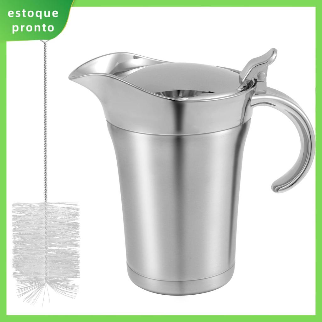 Barco De Molho Com Tampa Articulada Parede Dupla Jarro Isolado De Aço Inoxidável 750ml Aquecedor Para SHOPSKC6683
