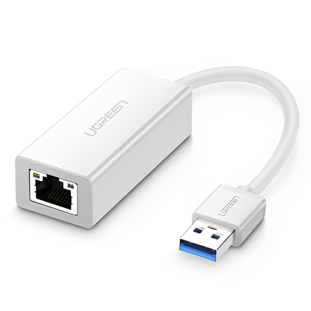 Adaptador  Ethernet Rj45 Ugreen para Usb 3.0 Branco 20255