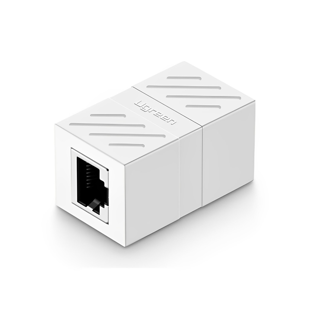 Adaptador Rj45 Ugreen p/Cabo de Internet 1000Mbps Branco
