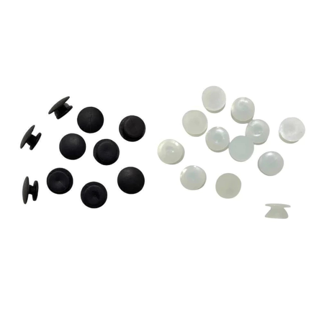 Aplique - Adaptador de sandalia babuche Preto/Branco - 13mm