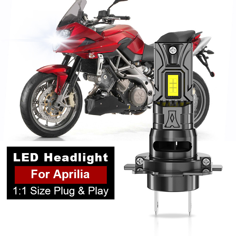 1/2 Pçs H7 LED Canbus Farol Da Motocicleta Para Aprilia Shiver 750 10-16 Sportcity 125 250 08-11 Tuono 1000R 02-05 Feixe