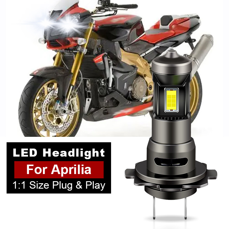 1/2PC H7 Led Farol Da Motocicleta Para Aprilia Tuono 1000 1000R 2002-2005 Sportcity 125 250 2008-2011 Shiver 750 2010-20