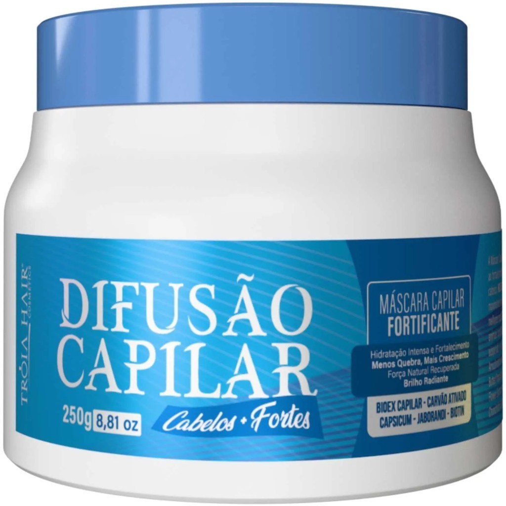 Máscara de Crescimento cabelo Difusão Fortalecimento Capilar  Acelerado e Antiqueda com Biotina e Jaborandi