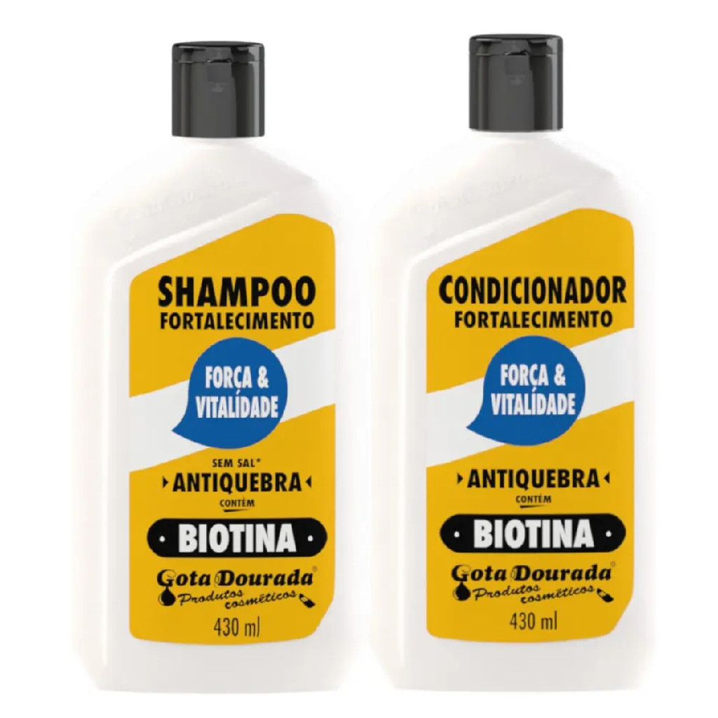 Kit Shampoo E Condicionador Fortalecimento Biotina