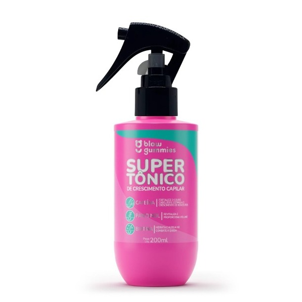 Blow Gummies Super Tônico Capilar 240ml | Cafeína + Biotina + Pantenol | Auxilia no Crescimento e Fortalecimento