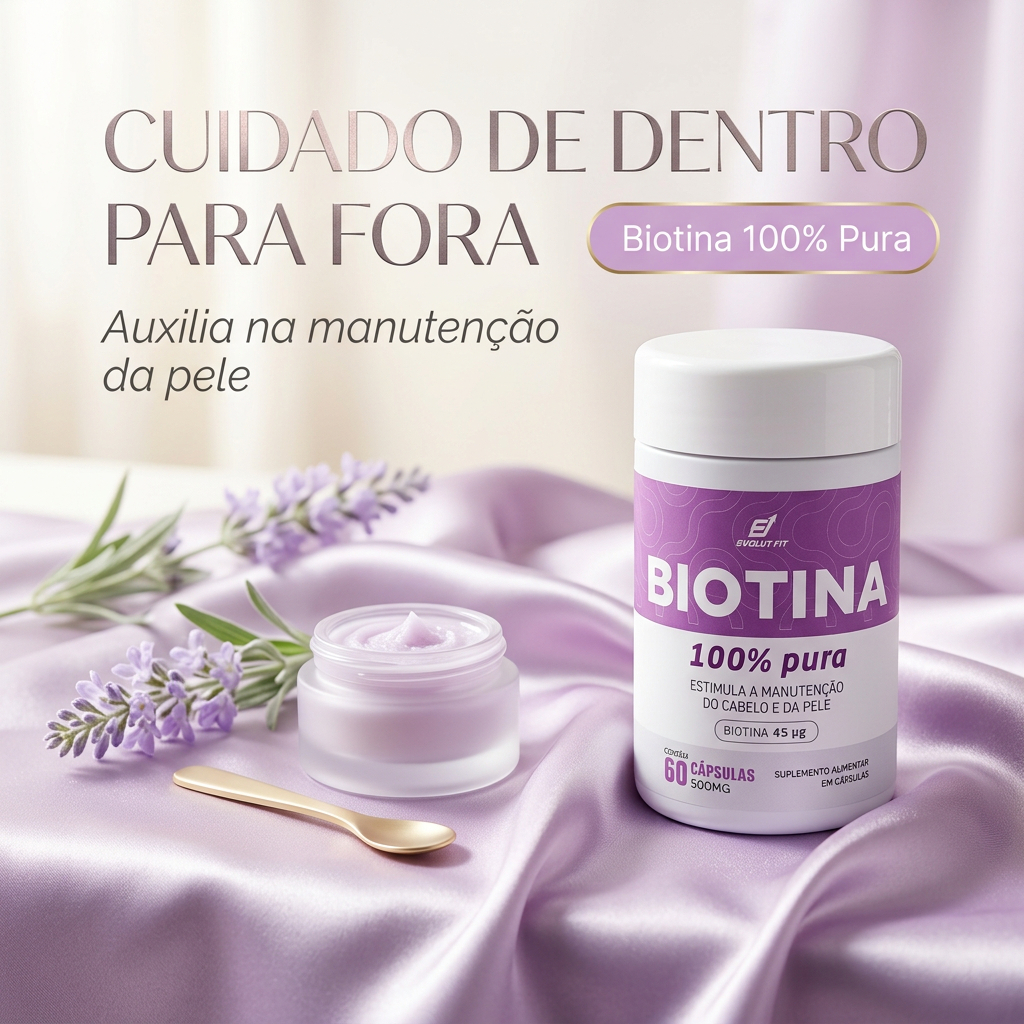 Suplemento Biotina 45mcg Premium - Fortalecimento de Unhas e Antiqueda
