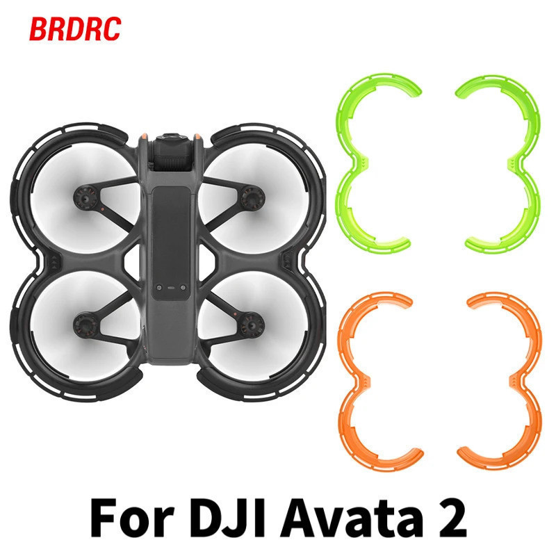 Protetor de Hélices BRDRC para DJI Avata 2, Anéis de Proteção de Hélices, Protetores Anticolisão, Acessórios Leves para