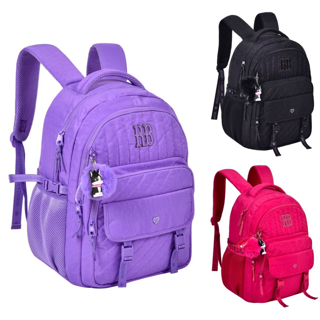 Mochila De Costas Rebecca Bonbon Crinkle Matelassê RB24516