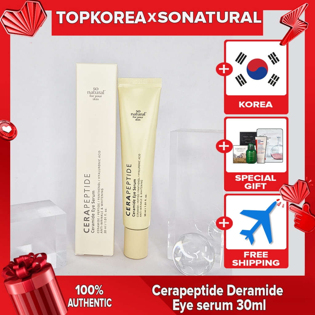 Soro Para Olhos Cerapeptídeo Deramide Tão natural 30ml TOPKOREA Envio Da Coreia