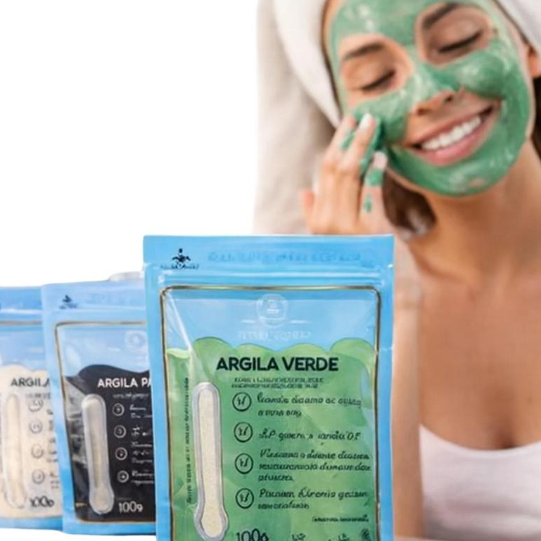 Máscara Facial Argila em Pó 100% Natural 100g Phallbeauty