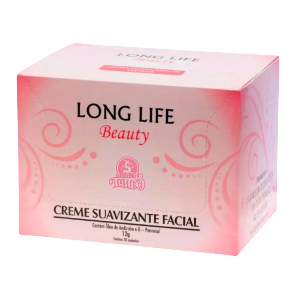 Creme cicatrizante para Micropigmentação 12g (20 unid) ação antiinflamatória natural Tatto Long Life