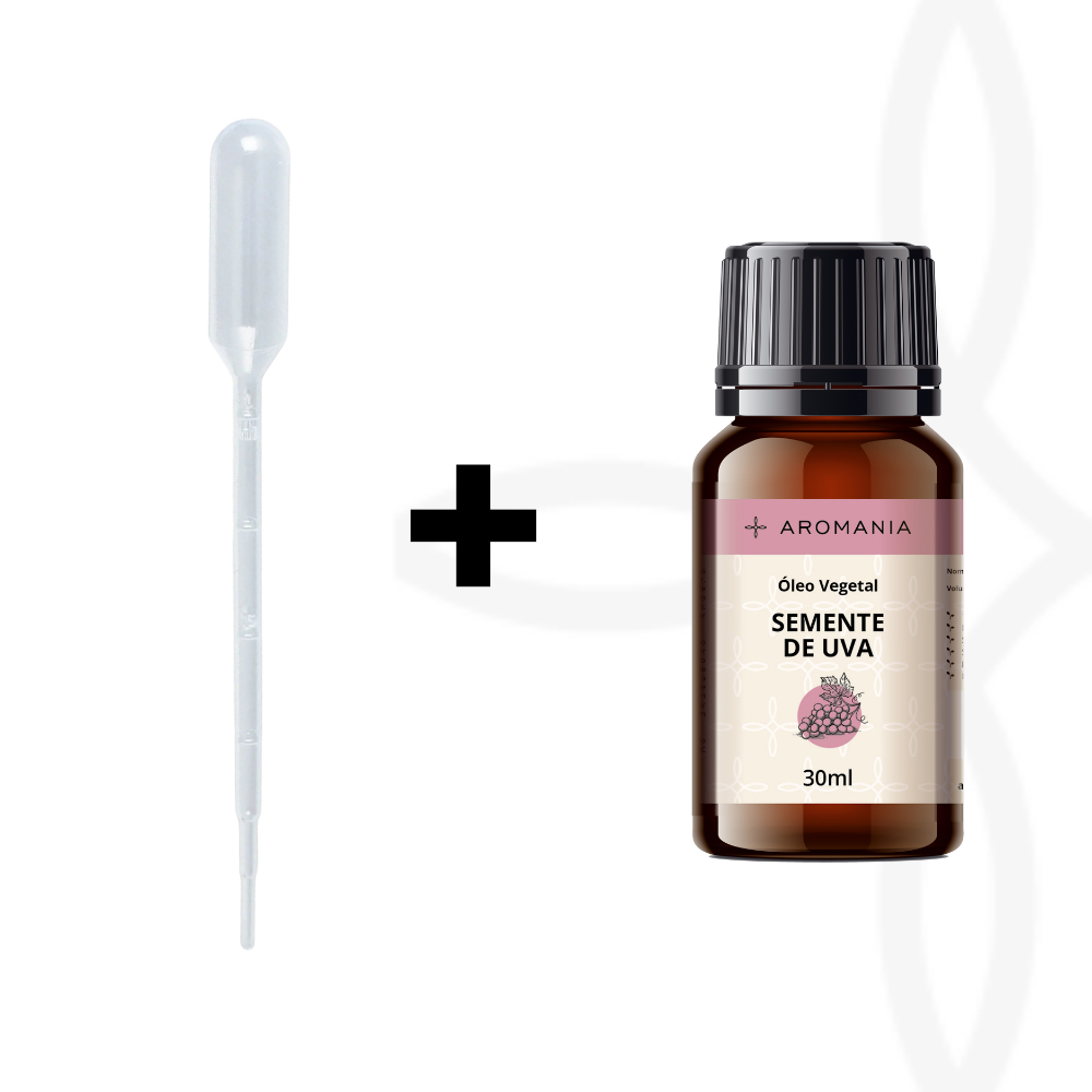 Óleo de Semente de Uva 30ml Regenera, Suaviza e Rejuvenesce | 100% Puro e Natural
