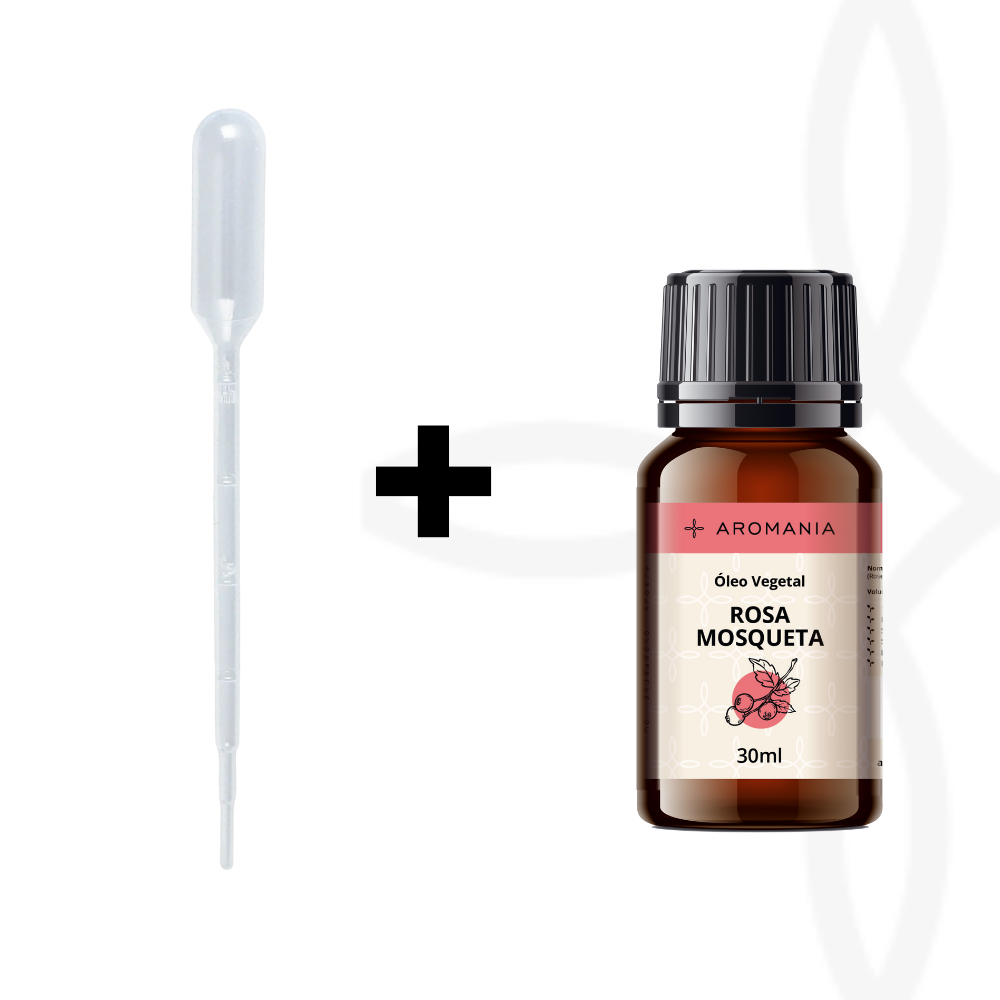 Óleo de Rosa Mosqueta 30ml Clareia, Regenera e Rejuvenesce | 100% Puro e Natural
