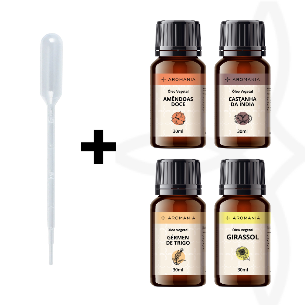 Kit 2 Óleos Vegetais Carreador 100% Puro e Natural 30ml | Capilar Corpo e Rosto