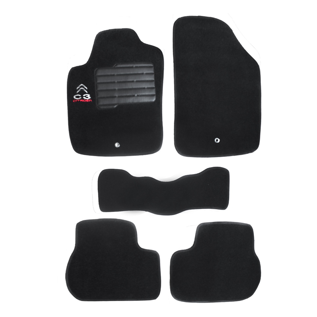 Tapete Bordado Citroen C3 2003 2004 2006 2009 2010 Até 2012