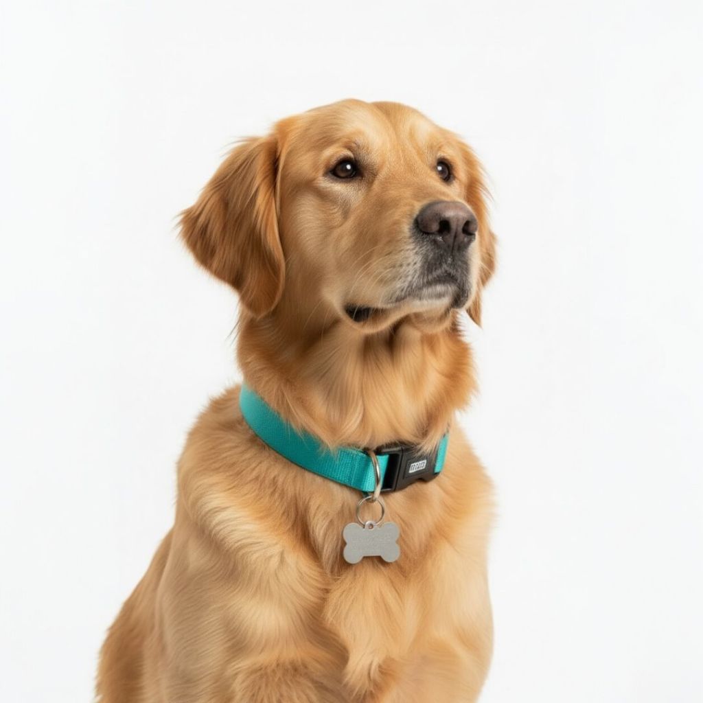 coleira para cachorro + plaquinha de identificação pet ajustável e regulável com fecho resistente