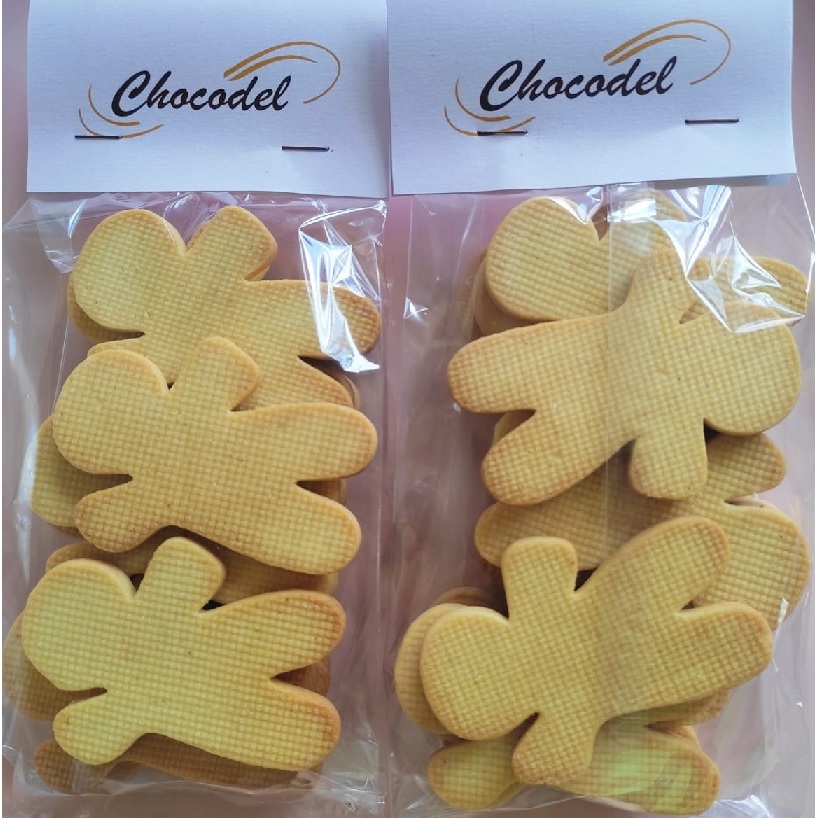 2 pacotes Biscoito Natal Ginger p/ decorar - (200g cd.) - (14 unid. cd.) (8cmx5.6cm) Baunilha.