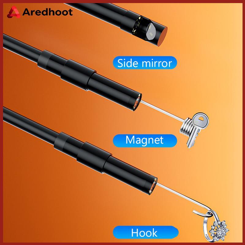 Areddy Mini Câmera 7mm 2M Fio Duro Android Tipo-C USB De Detecção De Carro Tubulação Endoscópio À Prova Dwaterproof Água