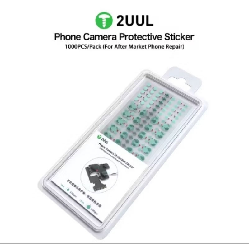 Adesivo Protetor de Câmera 2UUL DA30 7mm 12mm Anti Poeira e Riscos para Reparo de iPhone e Android